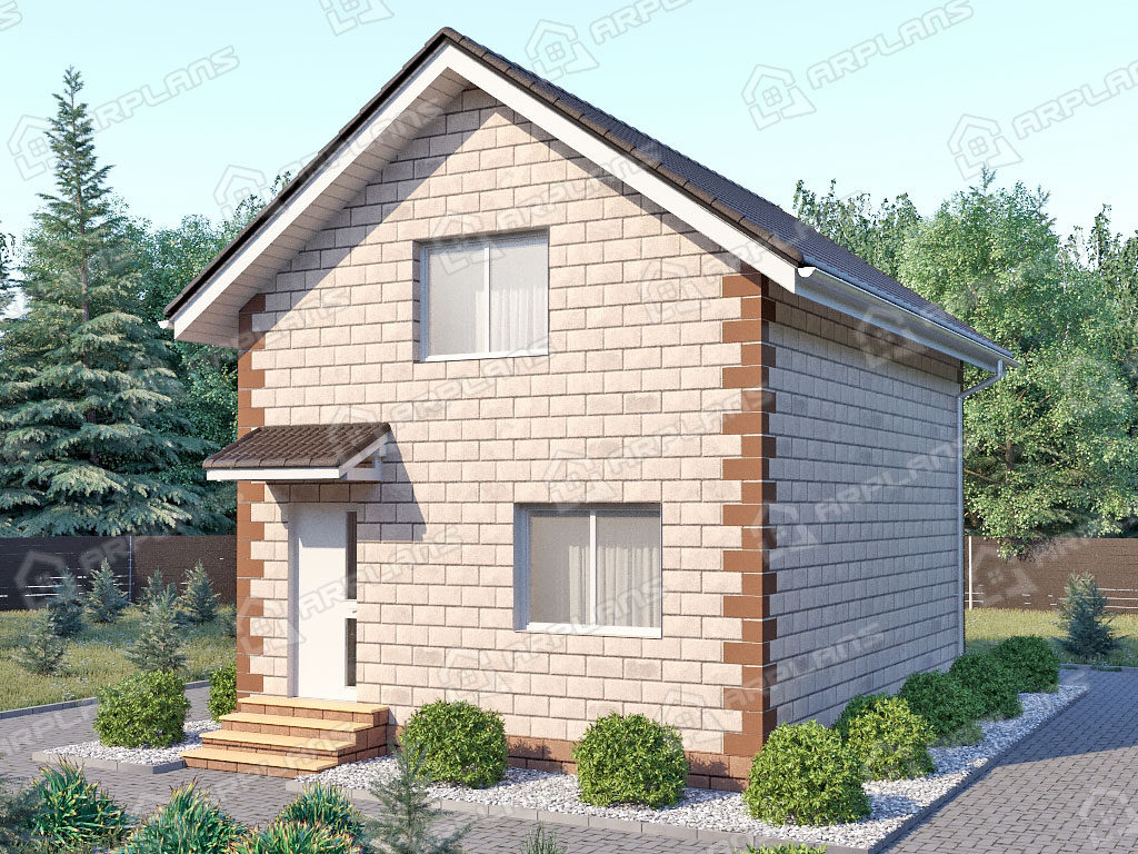 Проект одноэтажного дома,      площадь 200.0м²,   размер                  16.2 x 6 .3м2